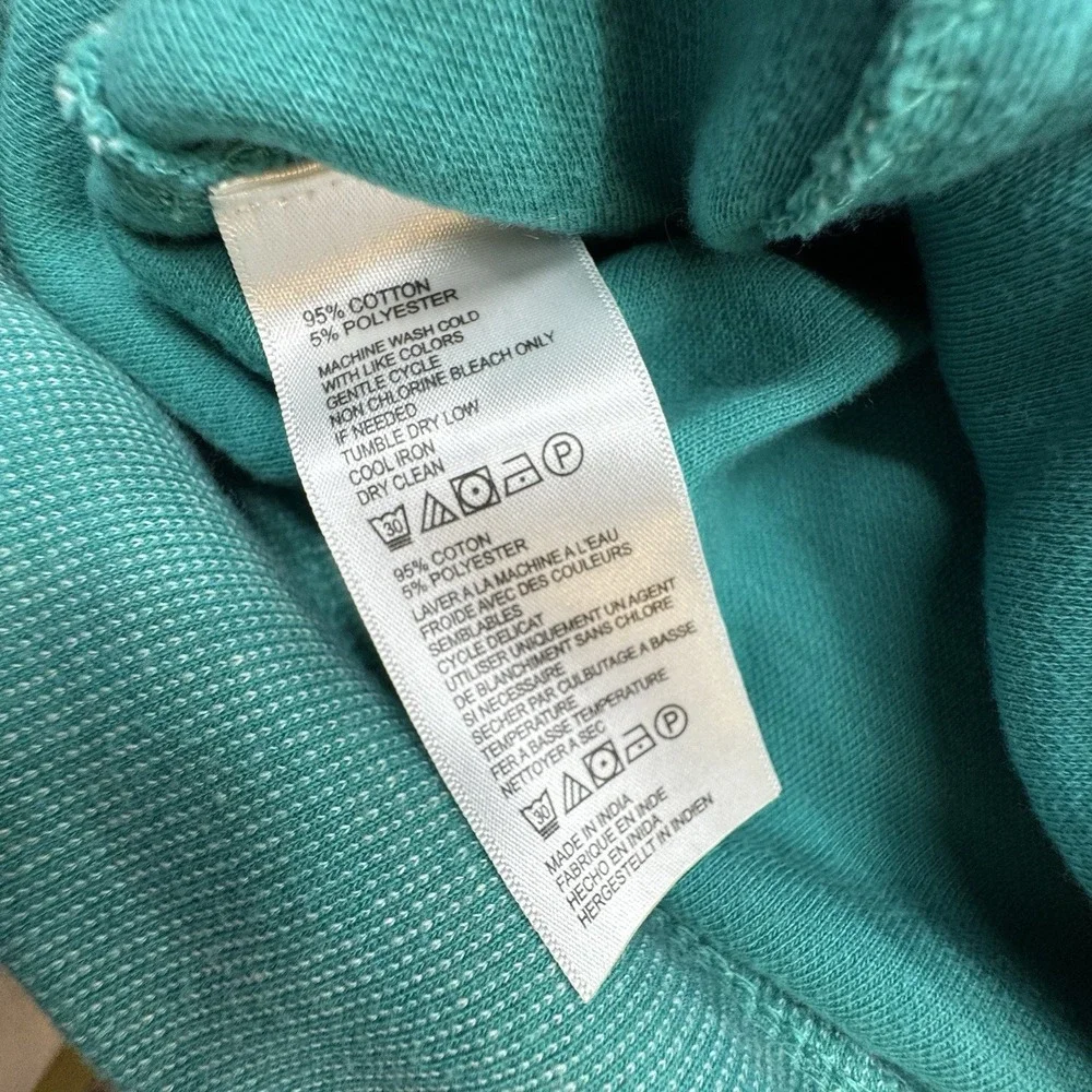 Tommy‎ Bahama 1/4 Zip Pullover Sweater Mens Size Small Teal Long Sleeve Thermal